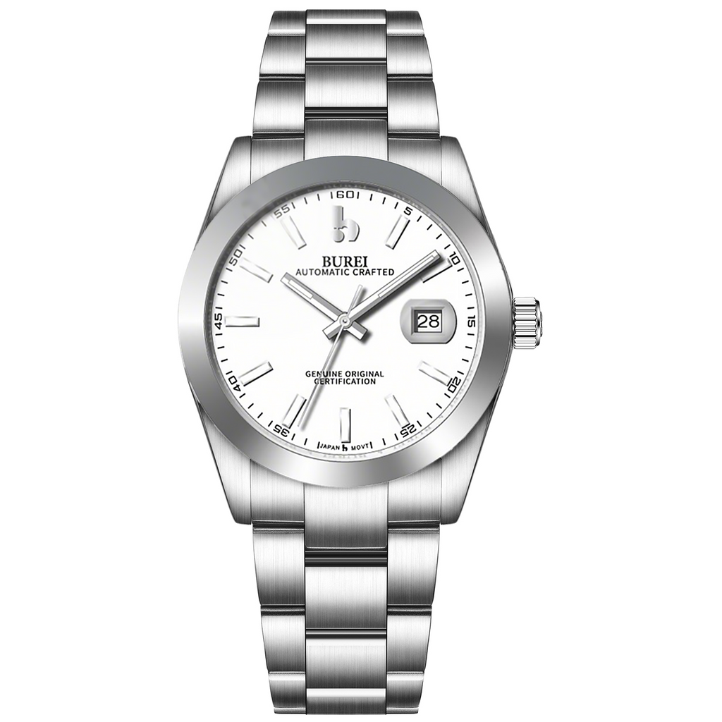 BUREI Men's Luxury Automatic Watch Fashion Waterproof Mechanical Watch, Adjustable Stainless Steel Two Tone Strap,Gift for Men