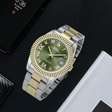 BUREI Men's Luxury Automatic Watch Fashion Waterproof Mechanical Watch, Adjustable Stainless Steel Two Tone Strap,Gift for Men