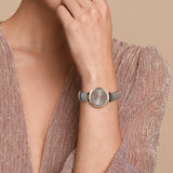 BUREI Women's Black Leather Strap Watch Fashion Simple Analog Quartz Waterproof Watches for Women Three Hands,Gift for her