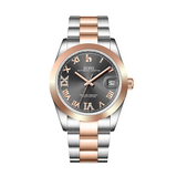 BUREI Men's Luxury Automatic Watch Fashion Waterproof Mechanical Watch, Adjustable Stainless Steel Two Tone Strap,Gift for Men