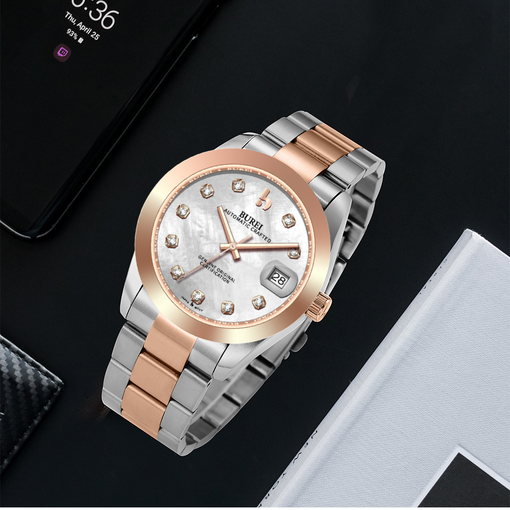 BUREI Luxury Automatic Watch 36mm