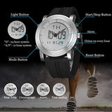 BUREI Mens Analog Digital Sport Watches with Alarm Stopwatch LED Backlight and Rubber Strap