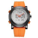 BUREI Mens Analog Digital Sport Watches with Alarm Stopwatch LED Backlight and Rubber Strap