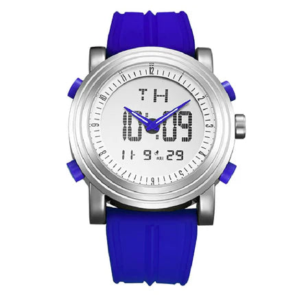 BUREI Mens Analog Digital Sport Watches with Alarm Stopwatch LED Backlight and Rubber Strap