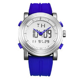 BUREI Mens Analog Digital Sport Watches with Alarm Stopwatch LED Backlight and Rubber Strap