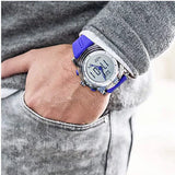 BUREI Mens Analog Digital Sport Watches with Alarm Stopwatch LED Backlight and Rubber Strap