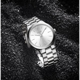 BUREI men's stainless steel fashion business watch japanese movement quartz watch men's 41mm luxury round watch