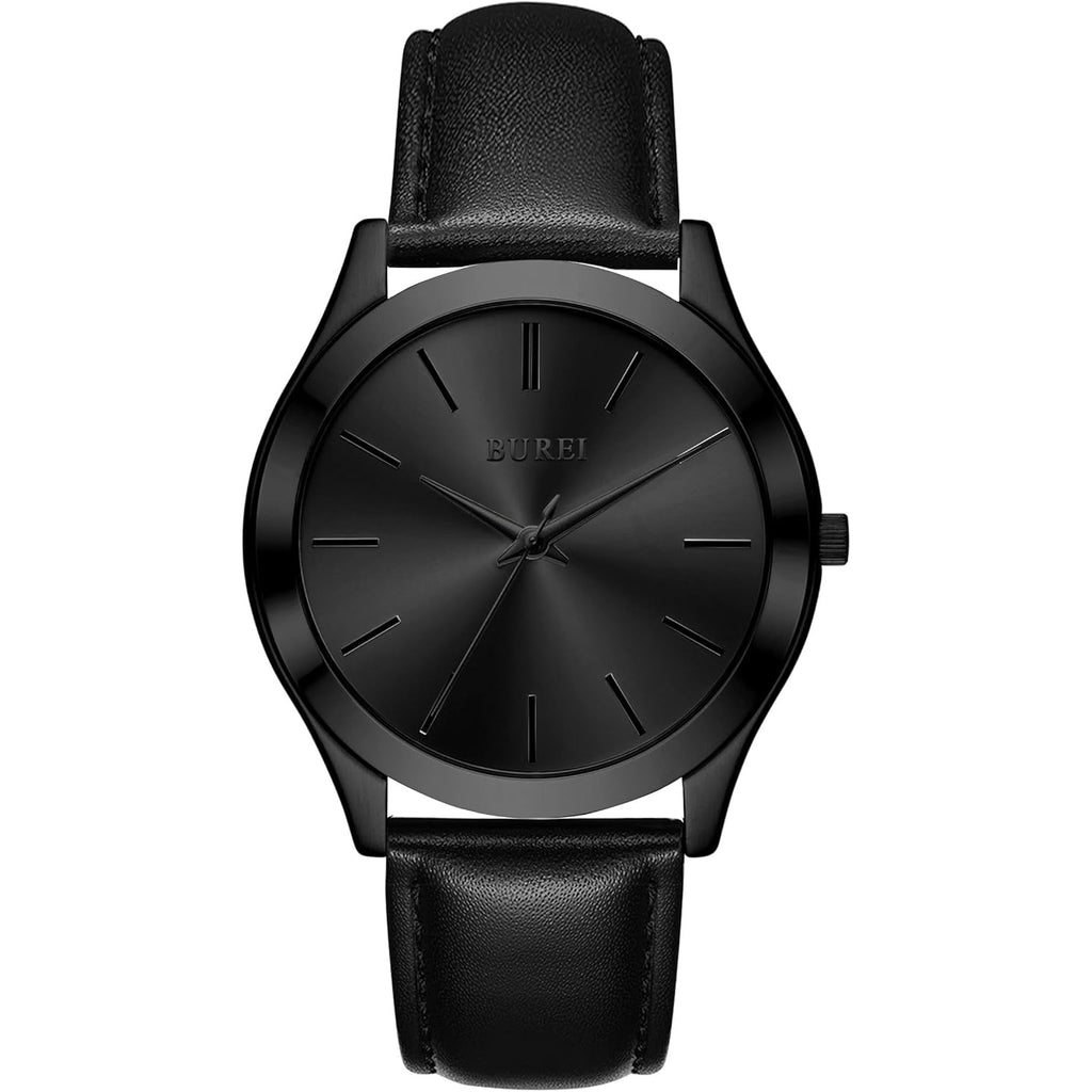BUREI Men Watches Fashion Business Analog Stainless Steel Quartz Waterproof Watches for Men,Gifts for Men