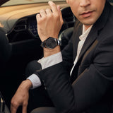 BUREI Men Watches Fashion Business Analog Stainless Steel Quartz Waterproof Watches for Men,Gifts for Men