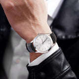 BUREI Men Watches Fashion Business Analog Stainless Steel Quartz Waterproof Watches for Men,Gifts for Men