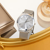 BUREI Men Watches Fashion Business Analog Stainless Steel Quartz Waterproof Watches for Men,Gifts for Men
