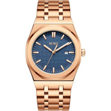 BUREI Fashion Minimalist Business Men's Wrist Watches Stainless Steel Waterproof Quartz Watch for Man