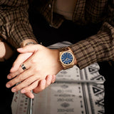 BUREI Fashion Minimalist Business Men's Wrist Watches Stainless Steel Waterproof Quartz Watch for Man