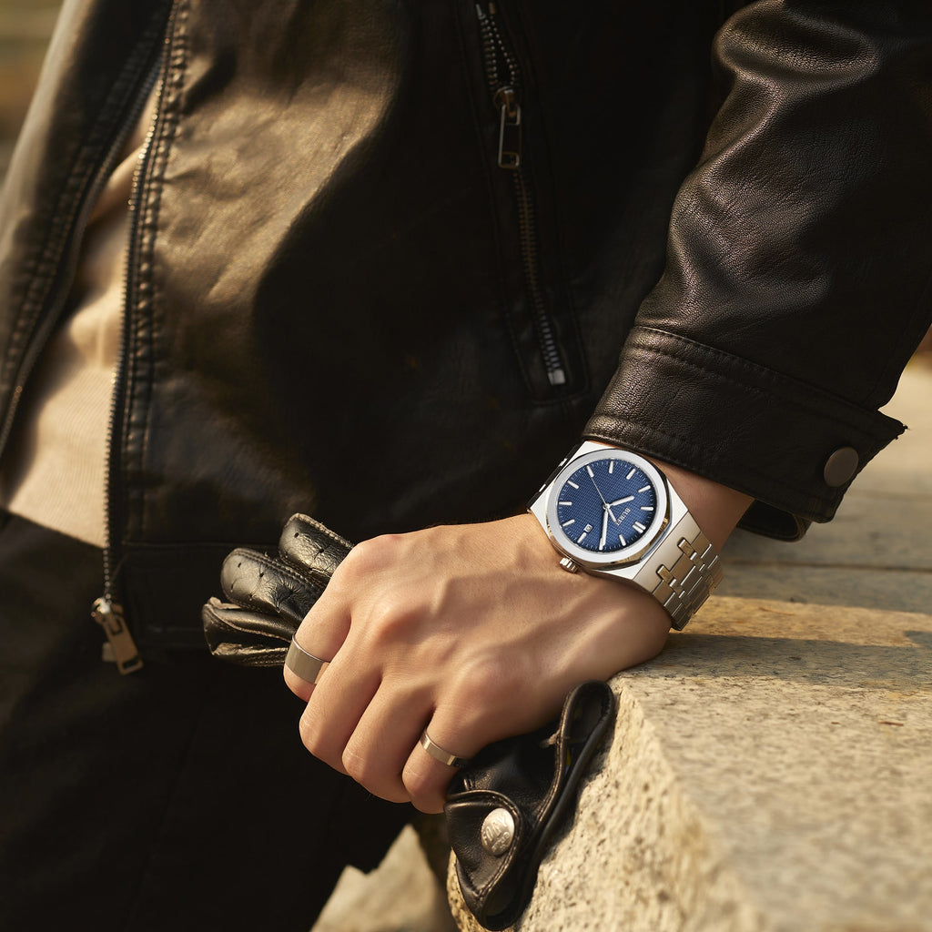 BUREI Fashion Minimalist Business Men's Wrist Watches Stainless Steel Waterproof Quartz Watch for Man