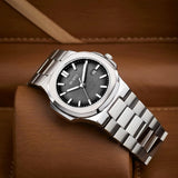 BUREI Men's Watch Business Quartz Men's Luxury Watch Stainless Steel Waterproof Watch Fashion Casual Watches for Men