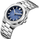 BUREI Men's Watch Business Quartz Men's Luxury Watch Stainless Steel Waterproof Watch Fashion Casual Watches for Men