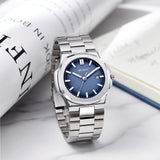 BUREI Men's Watch Business Quartz Men's Luxury Watch Stainless Steel Waterproof Watch Fashion Casual Watches for Men