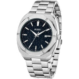 BUREI Fashion Quartz Watch for Men Watch Analog Date Watch with Stainless Steel Band Waterproof Classic Watches for Men