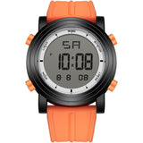 BUREI Digital Herren Uhren Sport Outdoor Armbanduhr Silikon Herren mit Wecker/Kalender/Stoppuhr/LED-Hintergrundbeleuchtung