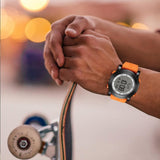 BUREI Digital Herren Uhren Sport Outdoor Armbanduhr Silikon Herren mit Wecker/Kalender/Stoppuhr/LED-Hintergrundbeleuchtung