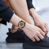 BUREI Digital Herren Uhren Sport Outdoor Armbanduhr Silikon Herren mit Wecker/Kalender/Stoppuhr/LED-Hintergrundbeleuchtung