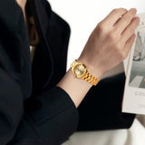 BUREI Ladies Fashion Watch Slim Minimalist Business Women's Watches Stainless Steel Bracelet Watch for Women Waterproof Quartz Women's Watch