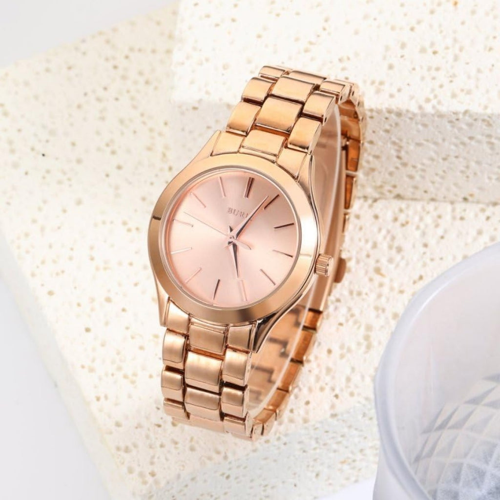 BUREI Ladies Fashion Watch Slim Minimalist Business Women's Watches Stainless Steel Bracelet Watch for Women Waterproof Quartz Women's Watch