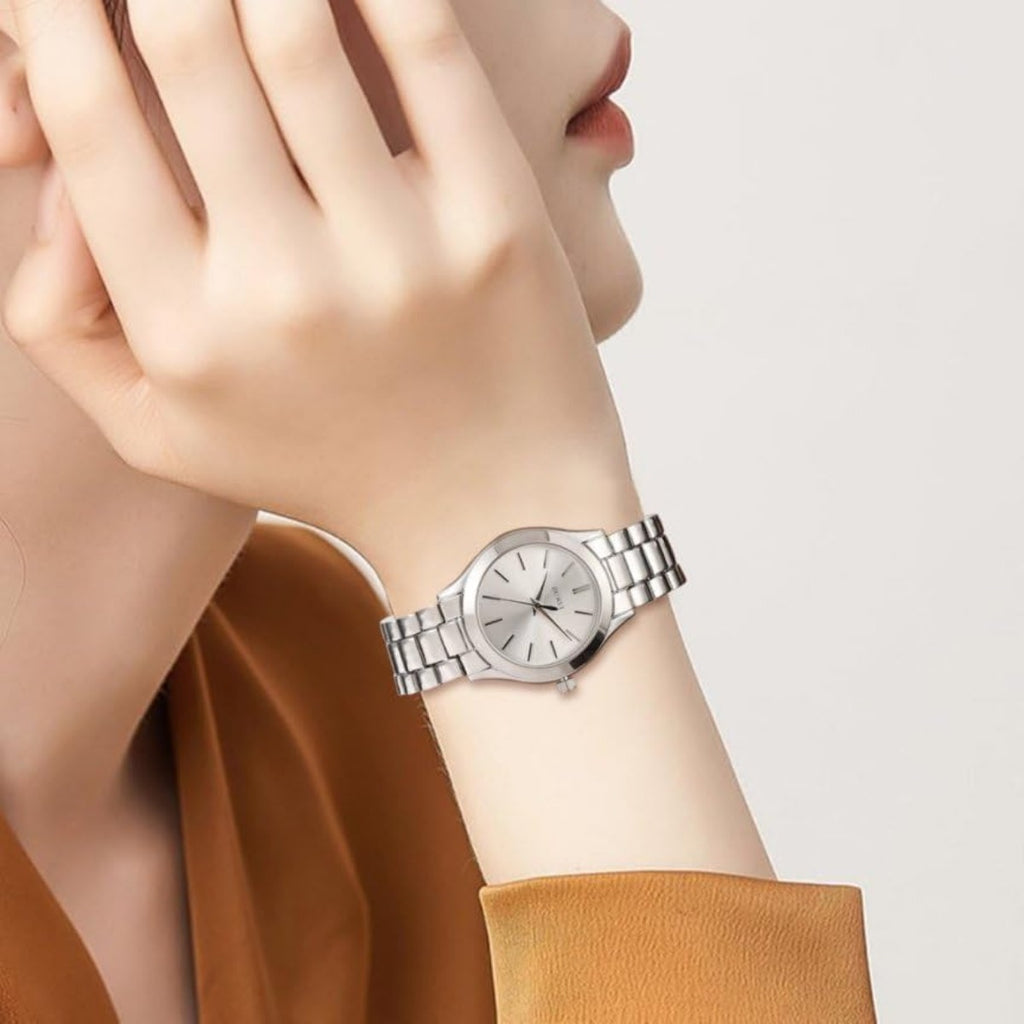 BUREI Ladies Fashion Watch Slim Minimalist Business Women's Watches Stainless Steel Bracelet Watch for Women Waterproof Quartz Women's Watch