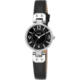 BUREI Women's Luxury Quartz Waterproof Pointer Watch with Simple Leather Strap - Exquisite Small Women's Watch