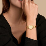BUREI Women's Luxury Quartz Waterproof Pointer Watch with Simple Leather Strap - Exquisite Small Women's Watch