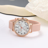 BUREI Womens Nurse Watches, Easy to Read Precision Watches for Medical Professionals, Silicone Comfort,Waterproof, Night Light, Stopwatch Multifunctional Time Clocks