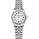 BUREI Women's Wrist Watch Easy Read Dial, 24 Hour with Second Hand,Nurse Watch for Women with Stainless Steel Band.