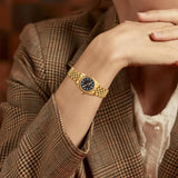 BUREI Women's Wrist Watch Easy Read Dial, 24 Hour with Second Hand,Nurse Watch for Women with Stainless Steel Band.