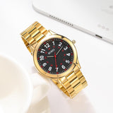 BUREI Men Watches Fashion Analog Stainless Steel Quartz Waterproof Watches for Men