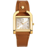 BUREI Women's Watch Classic Leather Strap Square Quartz Ladies Watch,Simple Waterproof with Calendar Design, Gift for Women
