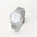 BUREI Womens Watch Fashion Gold Small Ladies Watch Stainless Steel Mesh Bracelet Watch Analog Quartz Waterproof Watches Dainty Silver Wrist Watches for Women