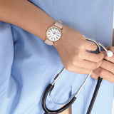 BUREI Nurse Wrist Watch for Nurse Medical Professionals Students Women Men, Waterproof 12/24 Hour Military Time Luminouse Easy Read Dial,Colorful Silicone Band