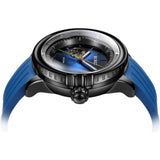BUREI Automatic Dive Watch Sapphire Glass Wrist Watch Men's 500m Waterproof Watch with Rubber Strap,Luminous Hands and Markers