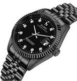BUREI Men's Luxury Automatic Watch Two Tones Stainless Steel Dress Wrist Watches Self-Winding