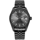 BUREI Men's Luxury Automatic Watch Two Tones Stainless Steel Dress Wrist Watches Self-Winding