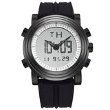 BUREI Mens Analog Digital Sport Watches with Alarm Stopwatch LED Backlight and Rubber Strap