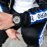 BUREI Mens Analog Digital Sport Watches with Alarm Stopwatch LED Backlight and Rubber Strap
