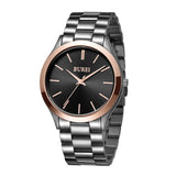 BUREI men's stainless steel fashion business watch japanese movement quartz watch men's 41mm luxury round watch