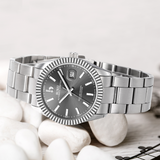 BUREI Men's Luxury Automatic Watch Fashion Waterproof Mechanical Watch, Adjustable Stainless Steel Two Tone Strap,Gift for Men