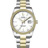BUREI Men's Luxury Automatic Watch Fashion Waterproof Mechanical Watch, Adjustable Stainless Steel Two Tone Strap,Gift for Men