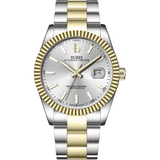 BUREI Men's Luxury Automatic Watch Fashion Waterproof Mechanical Watch, Adjustable Stainless Steel Two Tone Strap,Gift for Men