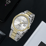 BUREI Men's Luxury Automatic Watch Fashion Waterproof Mechanical Watch, Adjustable Stainless Steel Two Tone Strap,Gift for Men