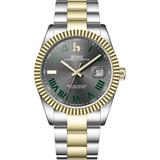 BUREI Men's Luxury Automatic Watch Fashion Waterproof Mechanical Watch, Adjustable Stainless Steel Two Tone Strap,Gift for Men