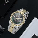 BUREI Men's Luxury Automatic Watch Fashion Waterproof Mechanical Watch, Adjustable Stainless Steel Two Tone Strap,Gift for Men