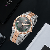 BUREI Men's Luxury Automatic Watch Fashion Waterproof Mechanical Watch, Adjustable Stainless Steel Two Tone Strap,Gift for Men